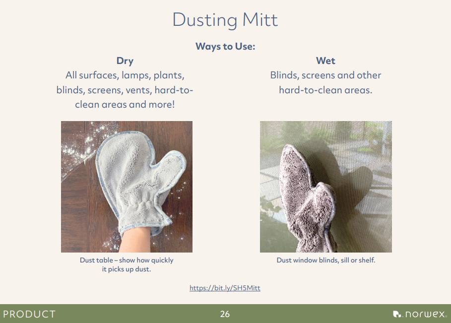 dusting mitt example demo
